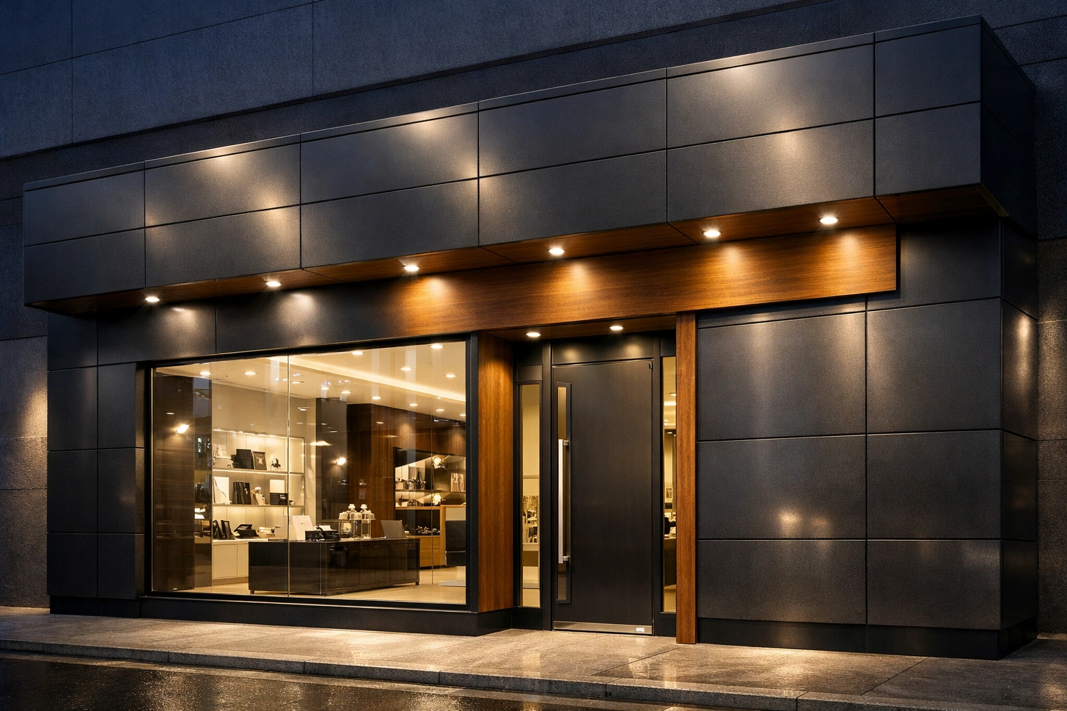 Fachada ACM comercial em São José dos Campos